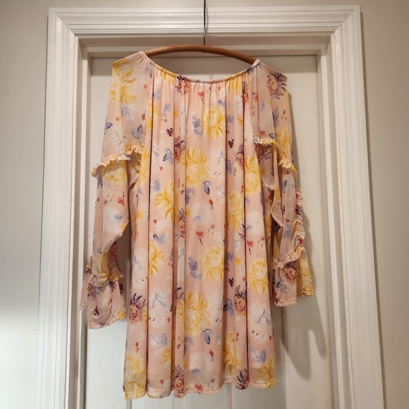 Cato Butterfly Blouse | Size 22 | Pink Fairy Y2K Dream Top - Picture 2 of 7